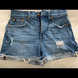 Madewell high-rise Denim shorts